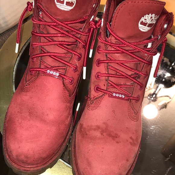 Red Suede Timberland